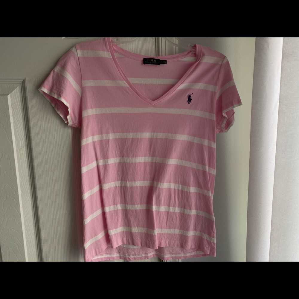 Pink Stipped Ralph Lauren Polo